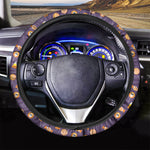 Cute Halloween Candy Pattern Print Car Steering Wheel Cover