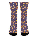 Cute Halloween Candy Pattern Print Crew Socks