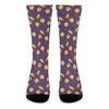 Cute Halloween Candy Pattern Print Crew Socks