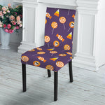 Cute Halloween Candy Pattern Print Dining Chair Slipcover