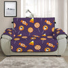 Cute Halloween Candy Pattern Print Half Sofa Protector