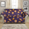 Cute Halloween Candy Pattern Print Loveseat Protector