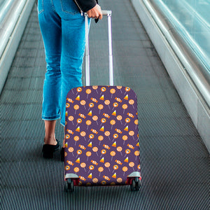 Cute Halloween Candy Pattern Print Luggage Cover