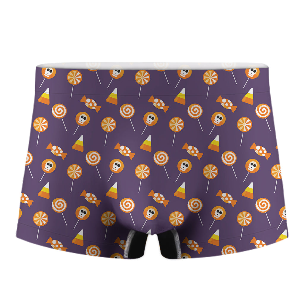 Cute Halloween Candy Pattern Print Men's Boxer Briefs