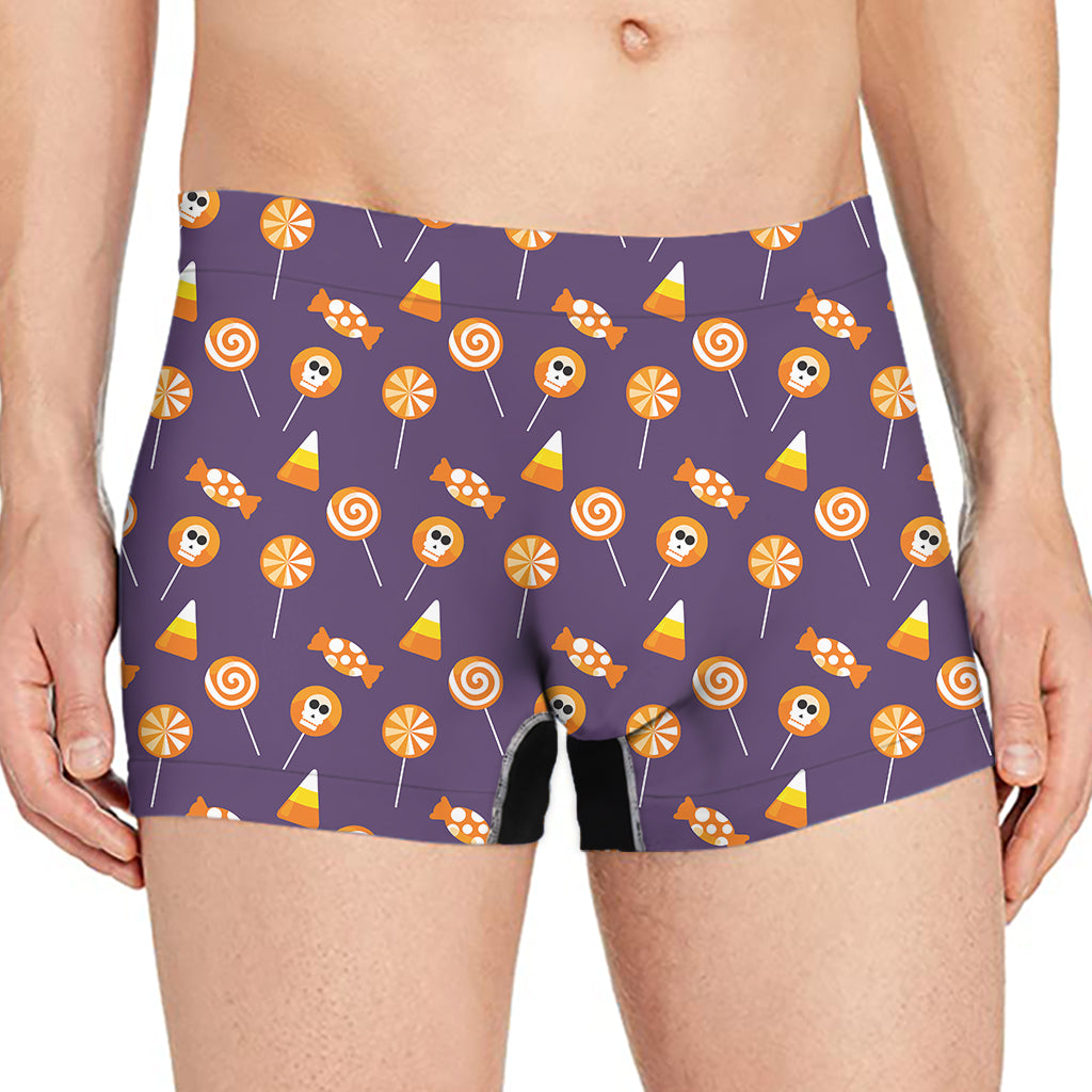 Cute Halloween Candy Pattern Print Men's Boxer Briefs