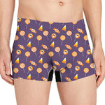 Cute Halloween Candy Pattern Print Men's Boxer Briefs