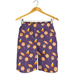 Cute Halloween Candy Pattern Print Men's Shorts