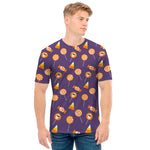 Cute Halloween Candy Pattern Print Men's T-Shirt