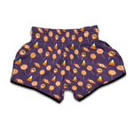 Cute Halloween Candy Pattern Print Muay Thai Boxing Shorts