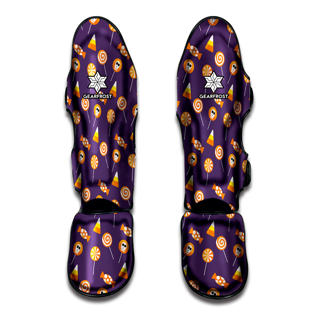 Cute Halloween Candy Pattern Print Muay Thai Shin Guard