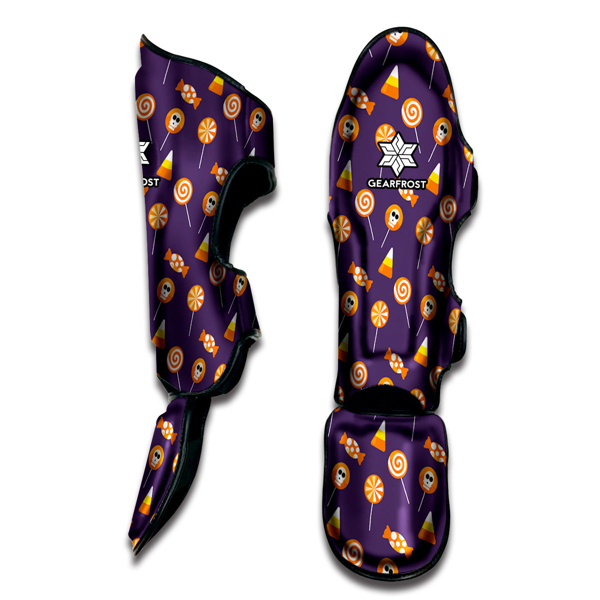 Cute Halloween Candy Pattern Print Muay Thai Shin Guard