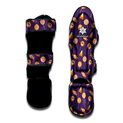 Cute Halloween Candy Pattern Print Muay Thai Shin Guard