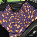 Cute Halloween Candy Pattern Print Pet Car Back Seat Cover