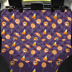 Cute Halloween Candy Pattern Print Pet Car Back Seat Cover