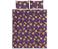 Cute Halloween Candy Pattern Print Quilt Bed Set