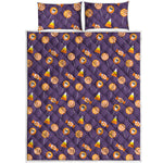 Cute Halloween Candy Pattern Print Quilt Bed Set