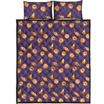 Cute Halloween Candy Pattern Print Quilt Bed Set