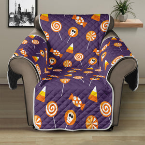 Cute Halloween Candy Pattern Print Recliner Protector