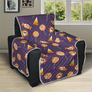 Cute Halloween Candy Pattern Print Recliner Protector