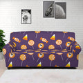 Cute Halloween Candy Pattern Print Sofa Cover