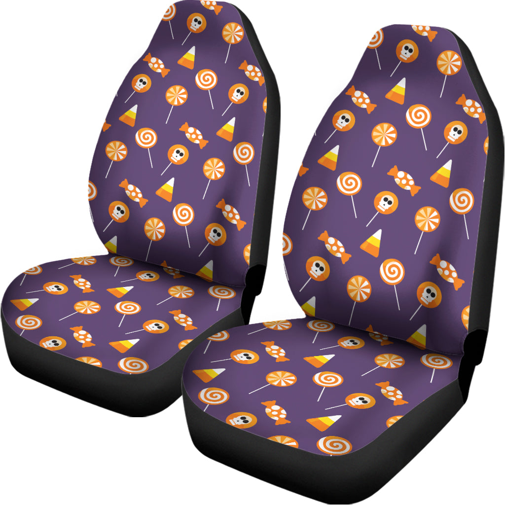 Cute Halloween Candy Pattern Print Universal Fit Car Seat Covers