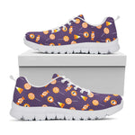 Cute Halloween Candy Pattern Print White Sneakers