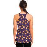 Cute Halloween Candy Pattern Print Women's Racerback Tank Top