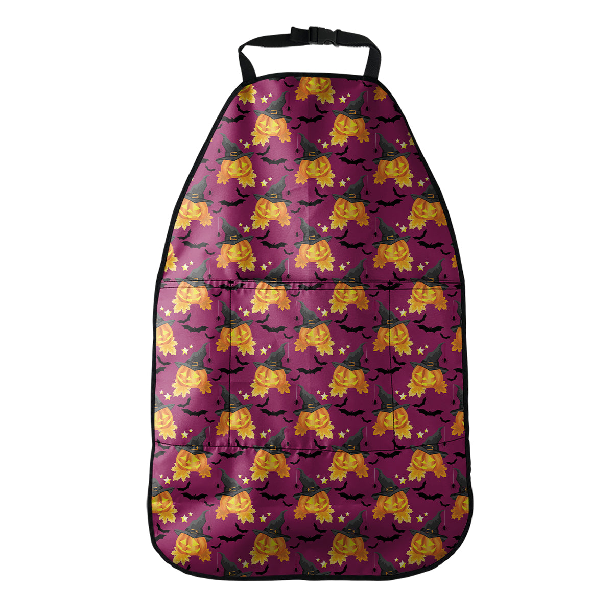 Cute Halloween Pumpkin Witch Print Car Seat Organizers