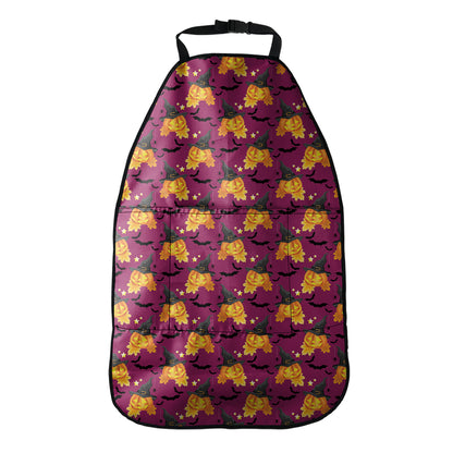 Cute Halloween Pumpkin Witch Print Car Seat Organizers