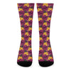 Cute Halloween Pumpkin Witch Print Crew Socks