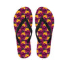 Cute Halloween Pumpkin Witch Print Flip Flops