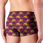 Cute Halloween Pumpkin Witch Print Men's Boxer Briefs