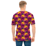 Cute Halloween Pumpkin Witch Print Men's T-Shirt