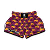 Cute Halloween Pumpkin Witch Print Muay Thai Boxing Shorts