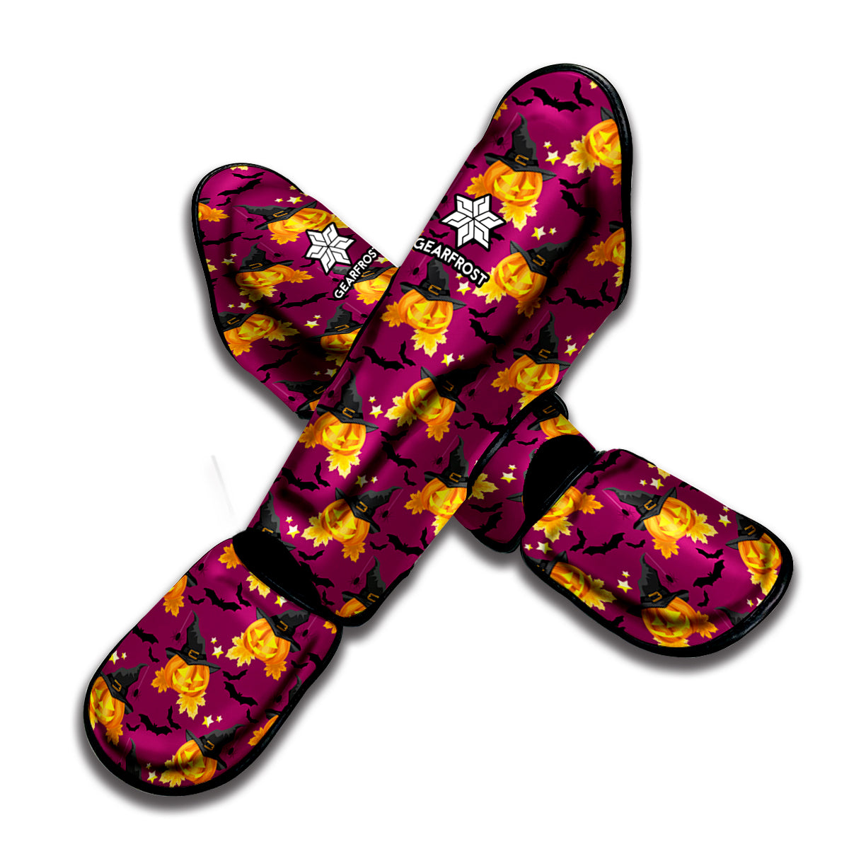 Cute Halloween Pumpkin Witch Print Muay Thai Shin Guard