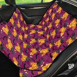 Cute Halloween Pumpkin Witch Print Pet Car Back Seat Cover