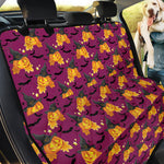 Cute Halloween Pumpkin Witch Print Pet Car Back Seat Cover