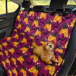 Cute Halloween Pumpkin Witch Print Pet Car Back Seat Cover