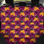 Cute Halloween Pumpkin Witch Print Pet Car Back Seat Cover