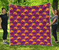 Cute Halloween Pumpkin Witch Print Quilt