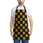Cute Hamburger Pattern Print Apron