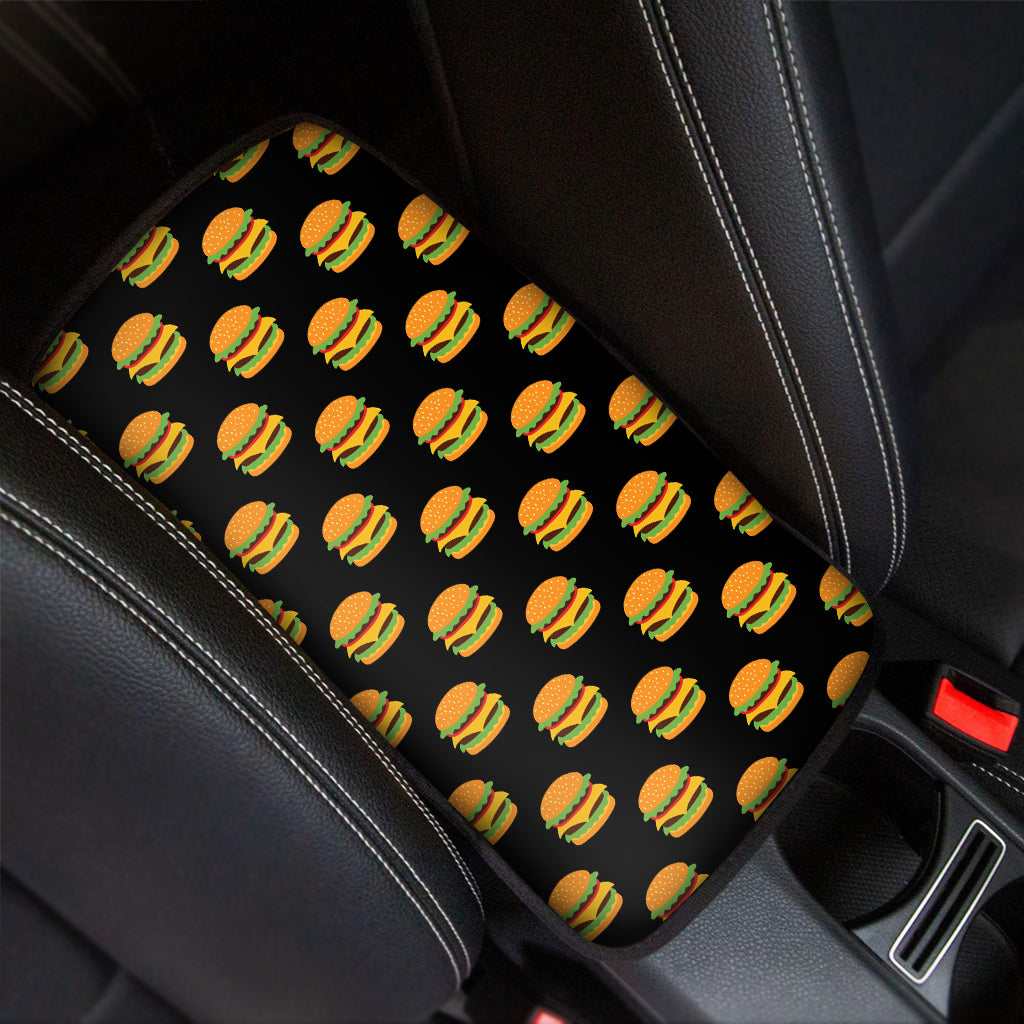Cute Hamburger Pattern Print Car Center Console Cover