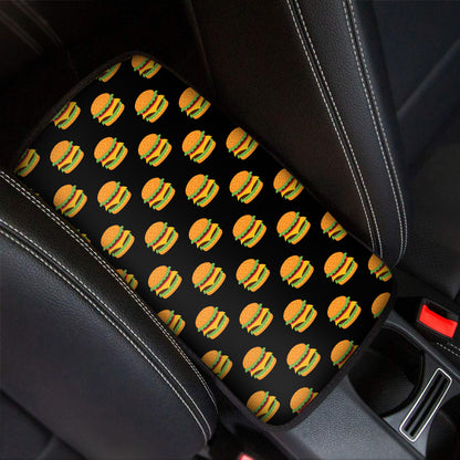 Cute Hamburger Pattern Print Car Center Console Cover