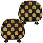 Cute Hamburger Pattern Print Car Headrest Covers