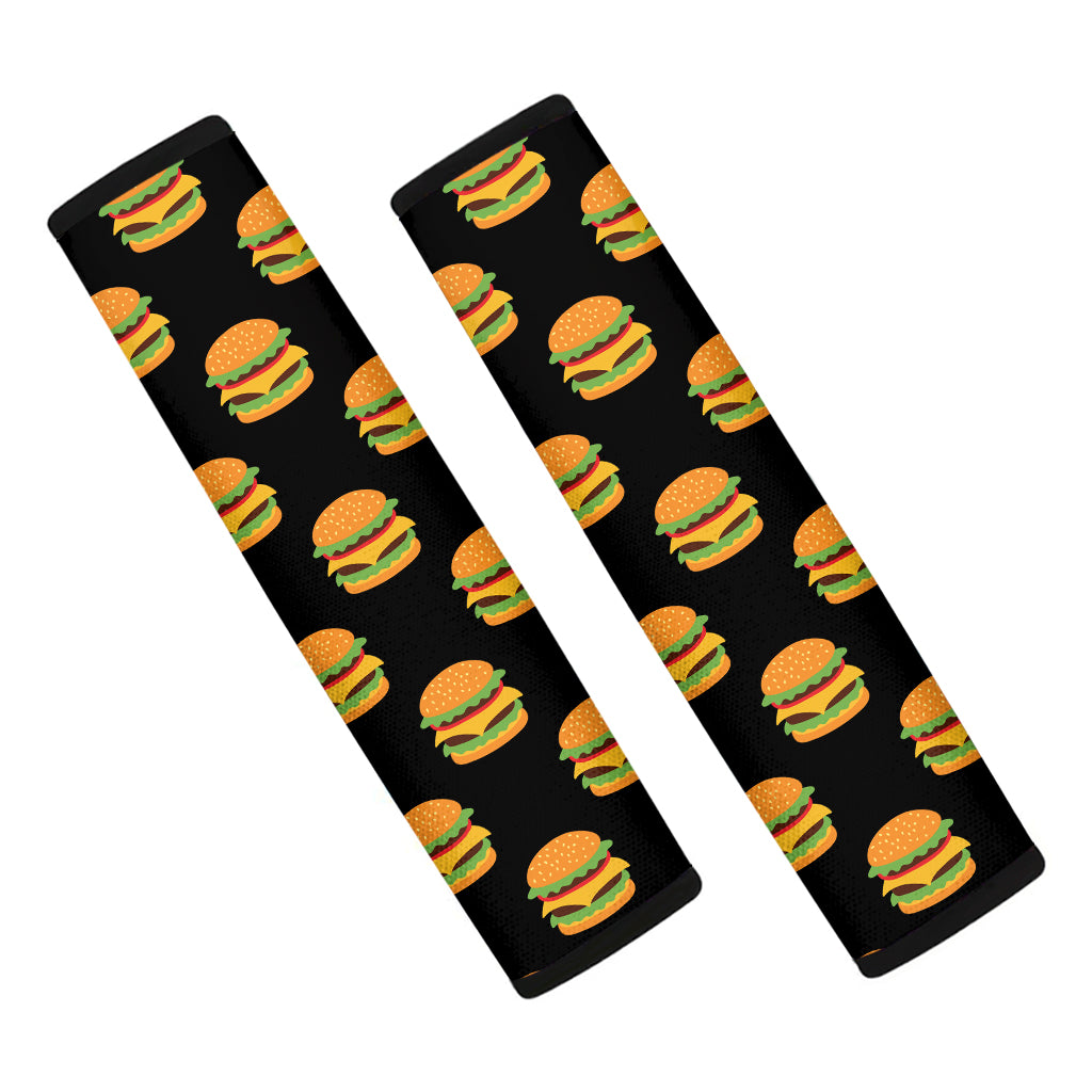 Cute Hamburger Pattern Print Car Seat Belt Covers