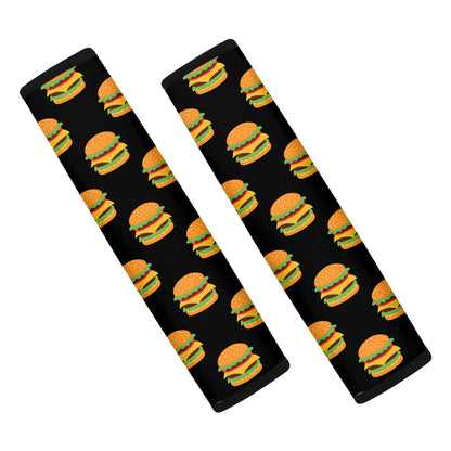 Cute Hamburger Pattern Print Car Seat Belt Covers
