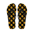 Cute Hamburger Pattern Print Flip Flops