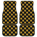 Cute Hamburger Pattern Print Front and Back Car Floor Mats