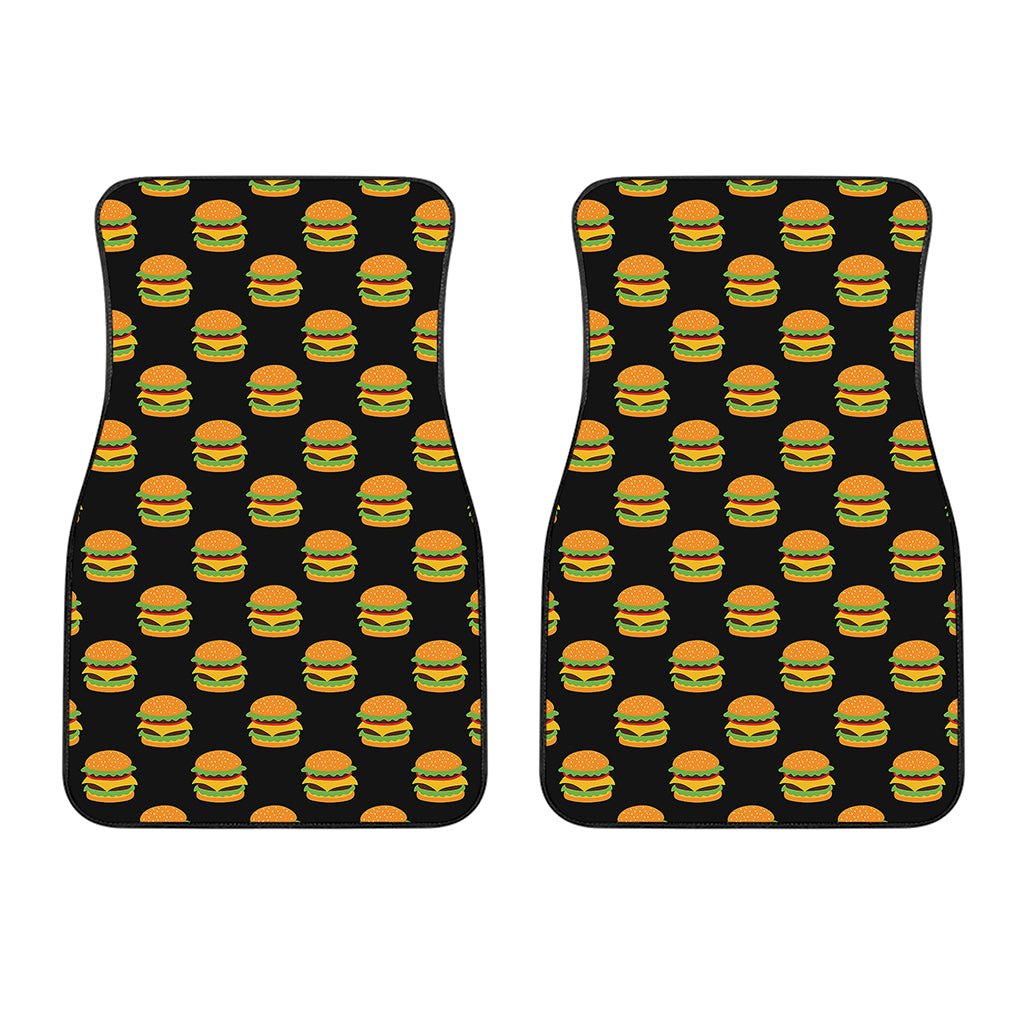 Cute Hamburger Pattern Print Front Car Floor Mats
