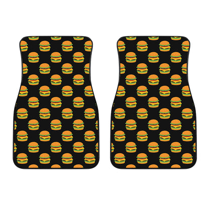 Cute Hamburger Pattern Print Front Car Floor Mats